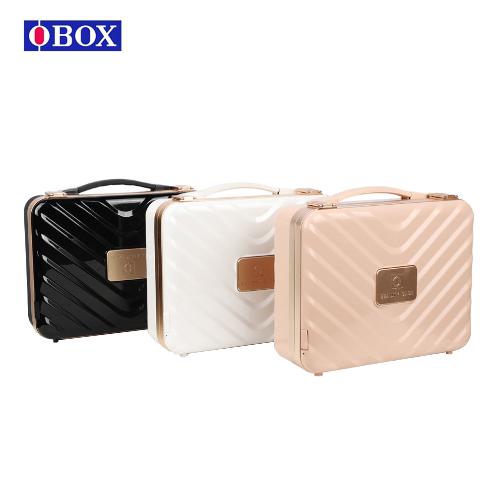 OBOX caja de maquillaje portátil de alto valor caja de regalo combinación de maleta de uñas de tatuaje caja de almacenamiento de talón multifuncional