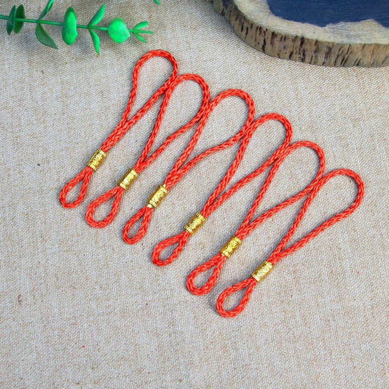 Позолоченная шапка маленькая веревка ручная веревка небольшая китайская подвеска