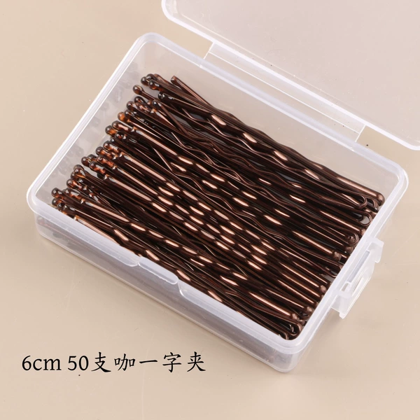 6cm 50 pieces coffee color clip