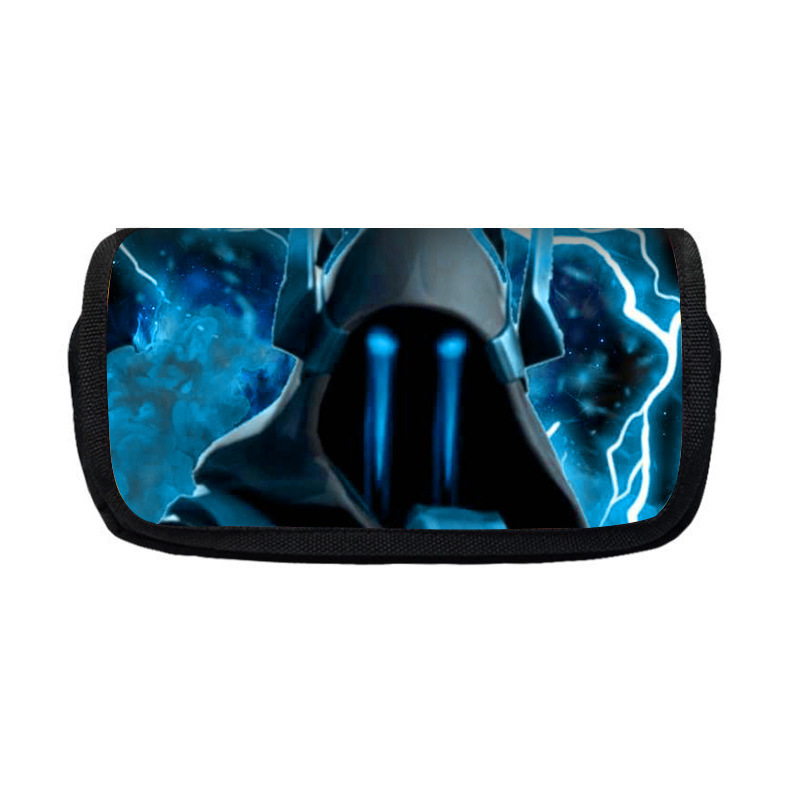 Nuevo salvaje bolsas de lápiz de estudiantes de gran capacidad caja de papelería personaje creativo de niños caja de lápiz doble lote transfronterizo