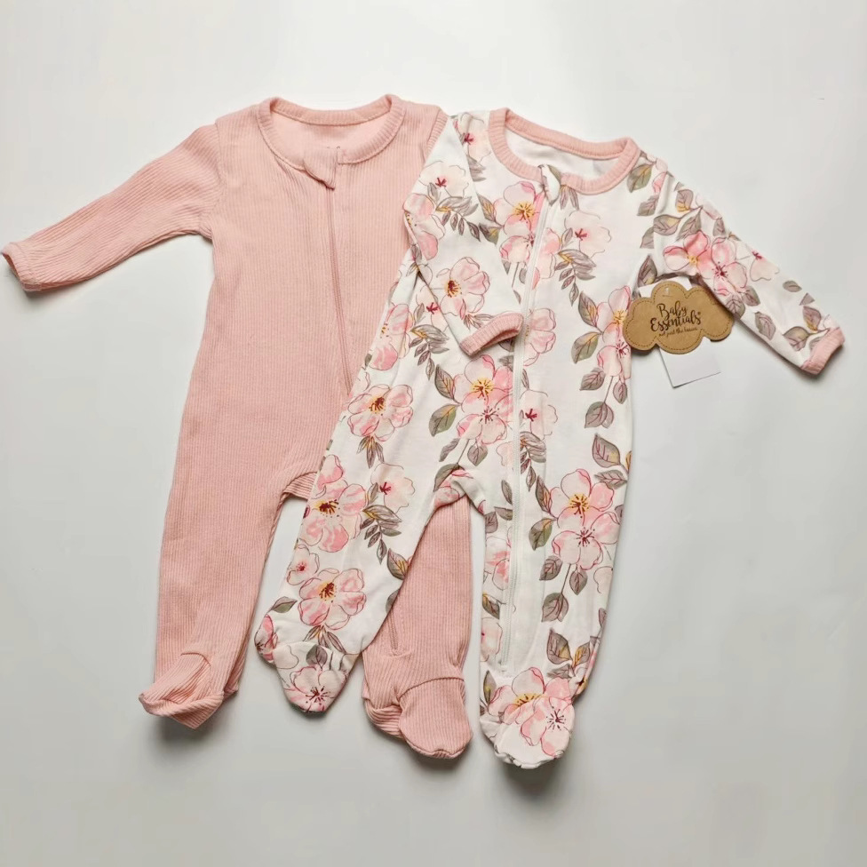 Cross-Border Baby Romper Set for Boys and Girls, 2-Piece Long-Sleeve Outfit, Thin Style for All Seasons