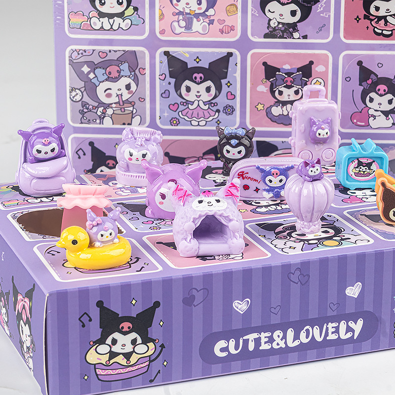 12-Piece Popular Toy Set Kuromi Blind Box Surprise Game Sanrio Student Reward Lottery Poke-A-Prize Children's Toy 12-Piece Popular Toy Set Kuromi Blind Box Surprise Game Sanrio Student Reward Lottery Poke-A-Prize Children's Toy