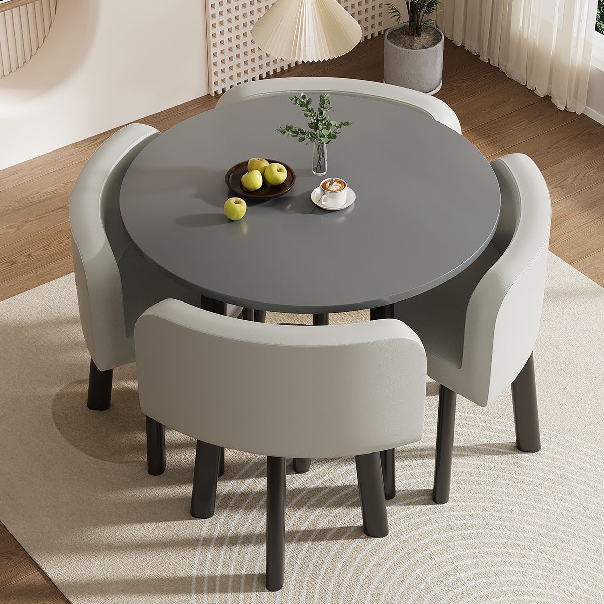 Mesa y silla de negociación simple mesa redonda de recepción de negociación casual mesa de recepción mesa comercial de té de leche y postres mesa y silla image 16