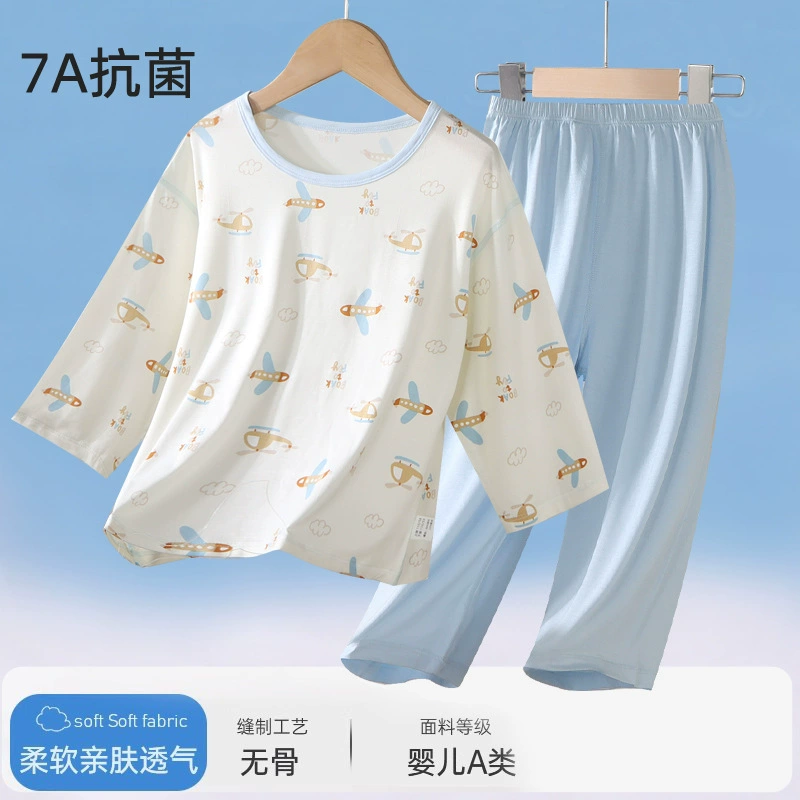 Детская летняя пижама для мальчиков, тонкий комплект, 2025 год, для подростков