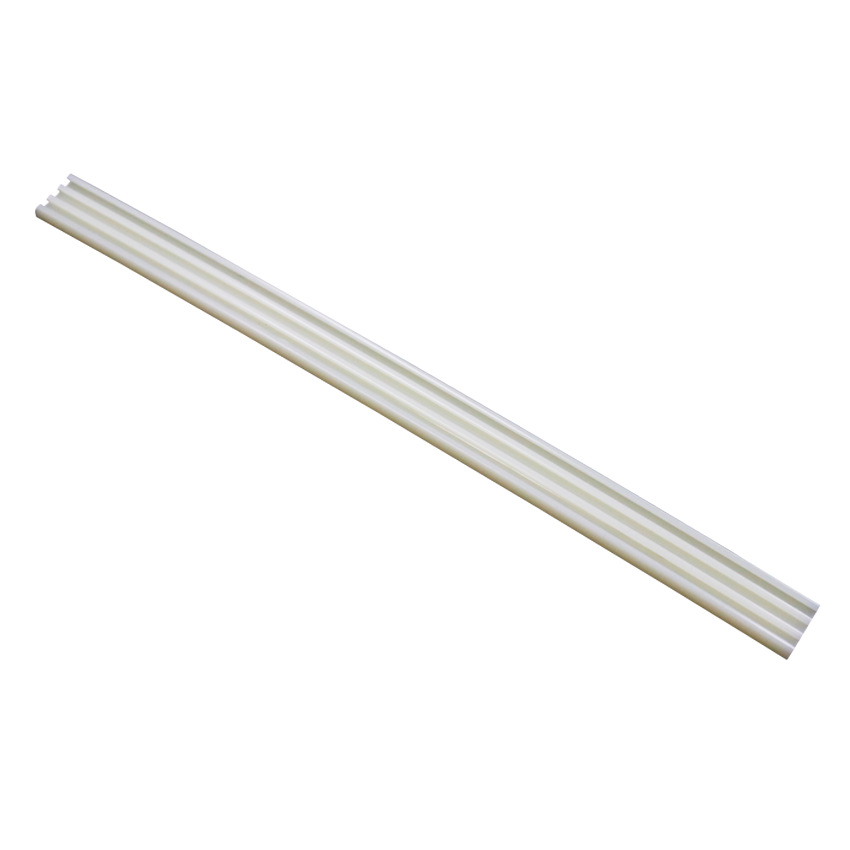 Venta directa de fábrica de perfiles de plástico extruido, conductos de cable de PVC de tres líneas resistentes al desgaste, ranuras para cables de latón, con dibujos y muestras disponibles.