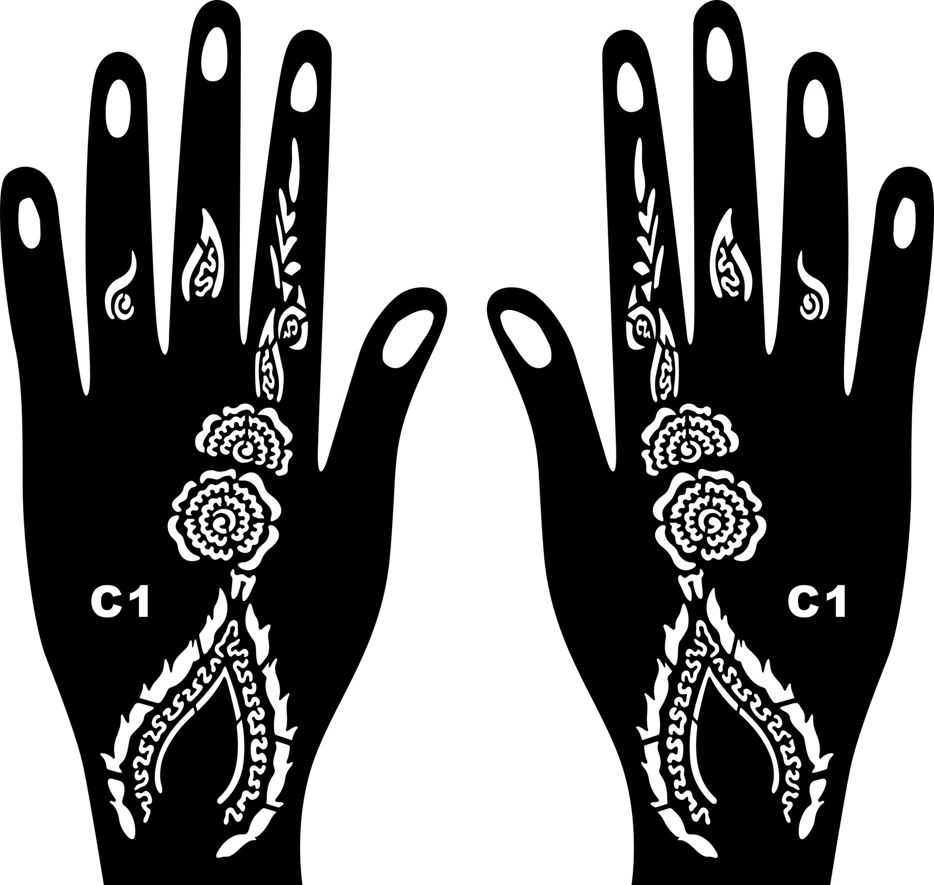 PVC Material Solid Color PVC Tattoos & Body Art 1 Piece
