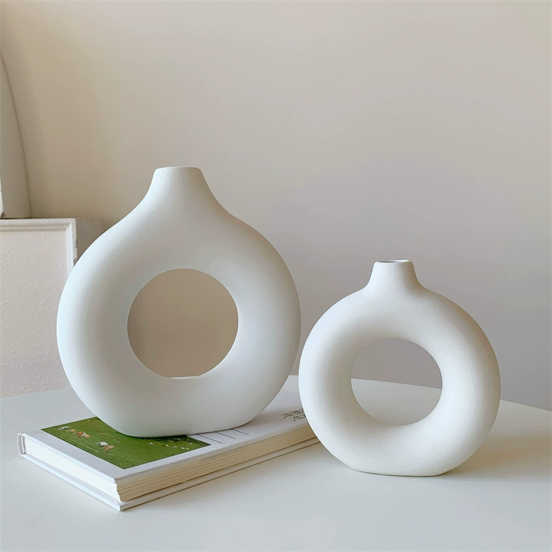 Creative white brand donut, set, simple and elegant design, 3 piece set