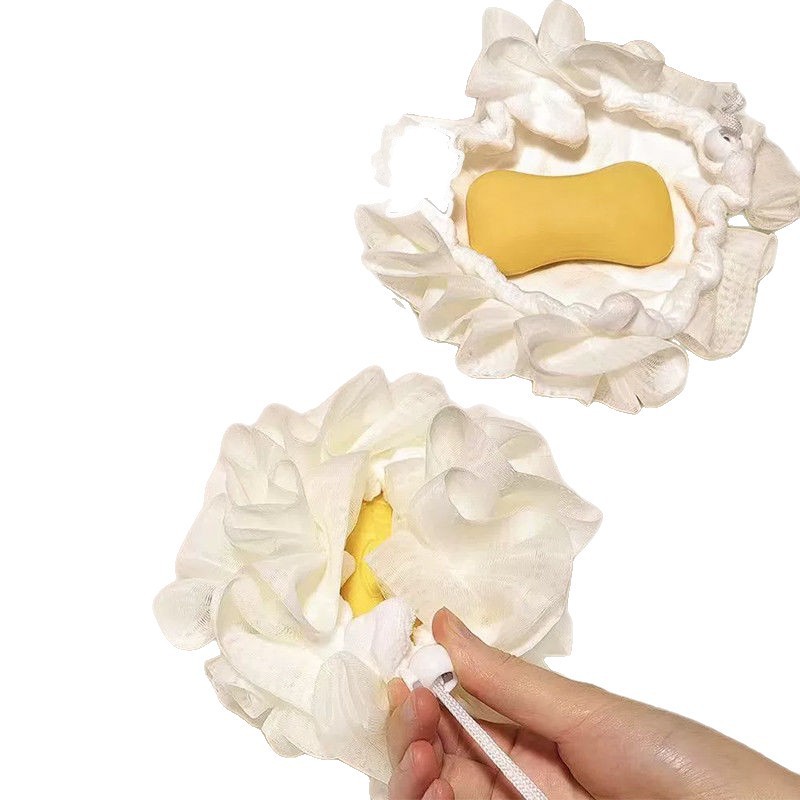 Balón de baño de banana 2 en 1 de alta calidad no dispersa flores de alto valor de color multicolor puede almacenar nuevas flores de baño para niños
