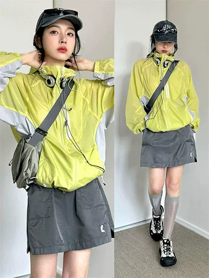 Lulu Mountain Series Sun Protection Clothing for Women, Anti-Uv Outdoor Thin Jacket, Loose Jacket, Loose Sports Jacket