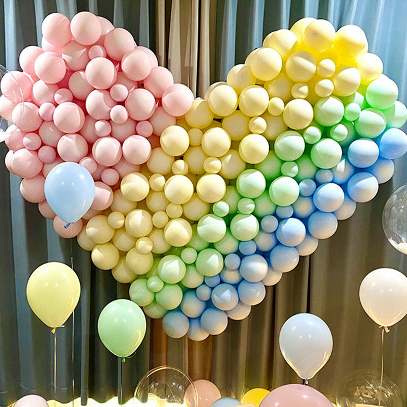 Macaron 10-inch latex balloon mall store opening floating balloon…