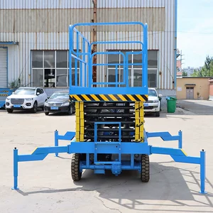 Mobil Qayçı Hidravlik Qaldırıcı İstehsalçıları 10 Metr Elektrikli Hava İş Platforması İstehsal Edir
