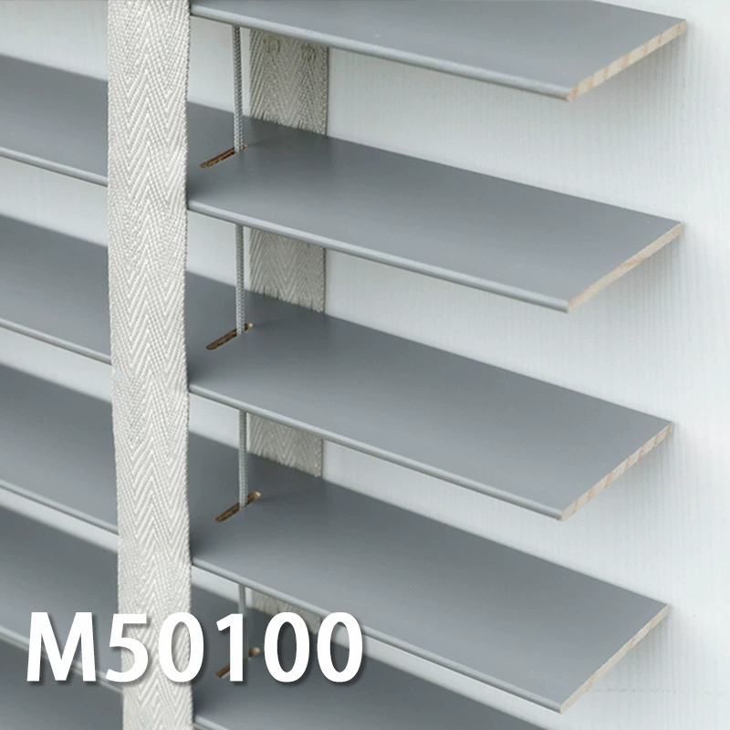 Basswood Solid Wood Blinds (Fugelin) — 5 cm Slats, Custom Width & Height