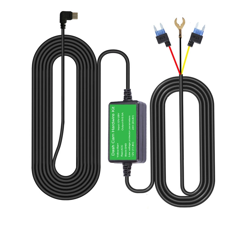 Поставка 12V24V в 5V нижних линий для автомобилей ACC Мониторинг парковки и тахограф видеорегистратор шнур питания