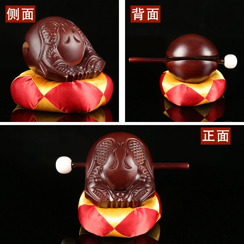 Сохраните Solid Wood Temple Fish для чтения Сутр - ручная резьба из тика