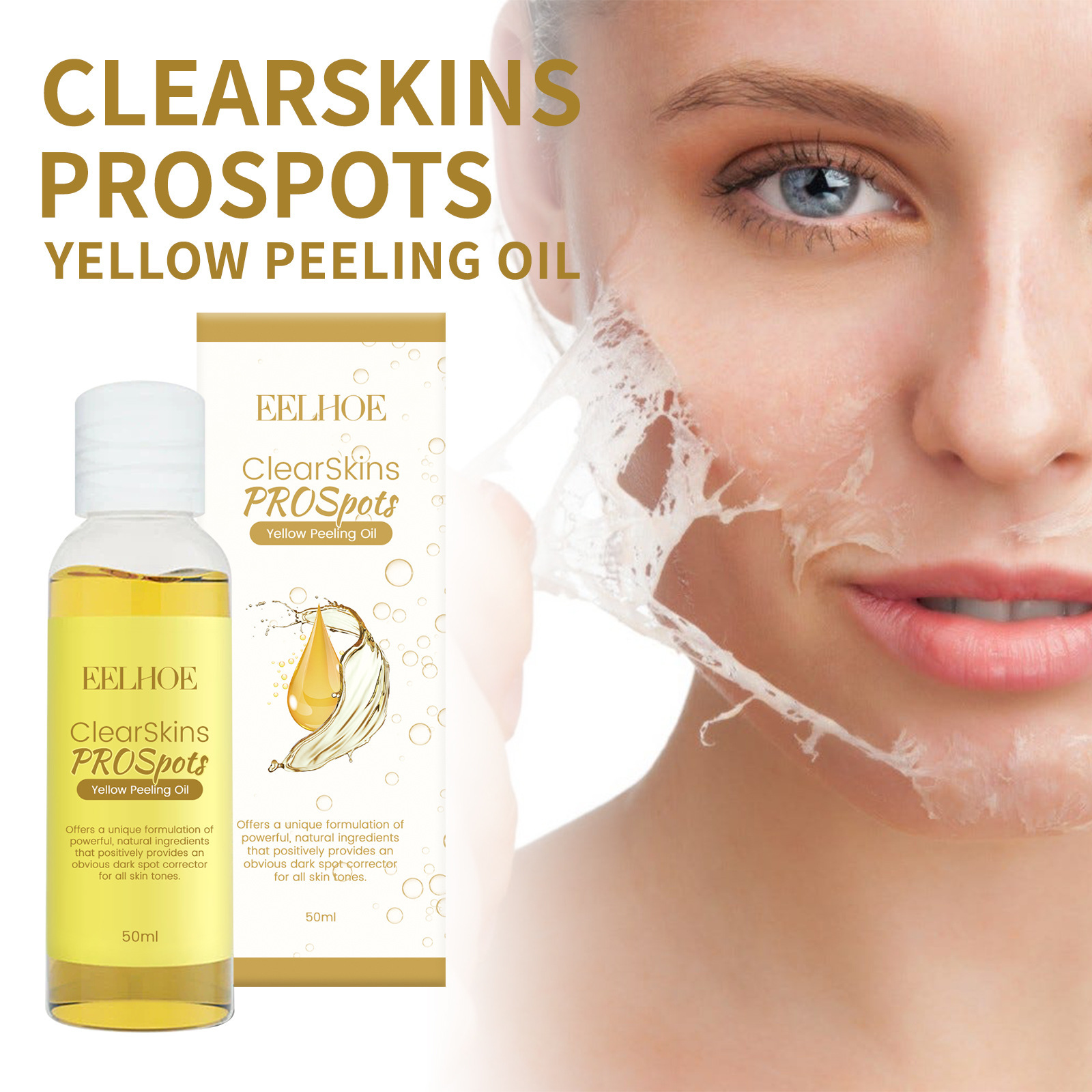 EELHOE-Öl zur Tiefenreinigung, zum Peeling abgestorbener Haut, zum Verblassen von Flecken, zur Befeuchtung, Aufhellung und Verschönerung_voghion.com