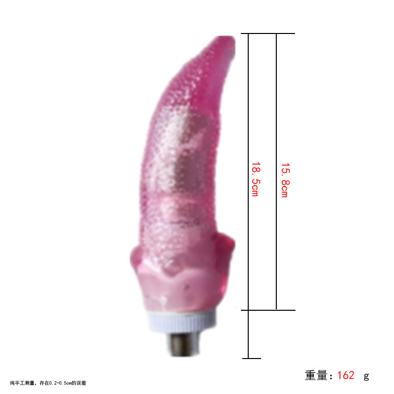 Accesorios de cañón telescópico femenino cristal transparente tras patio suave conector de cañón de tres agujeros analógico artículos para adultos