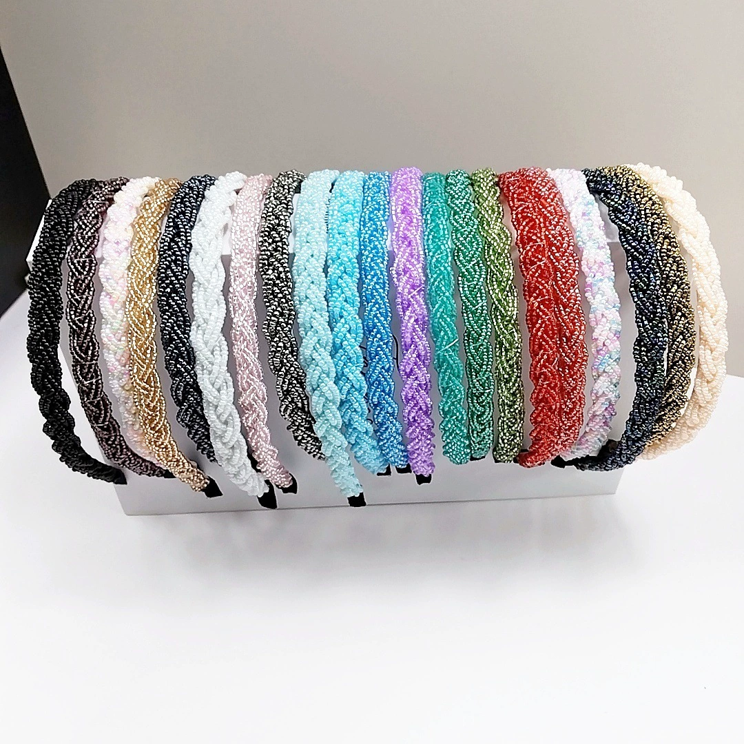 Трансграничный новый обруч для волос с бисером