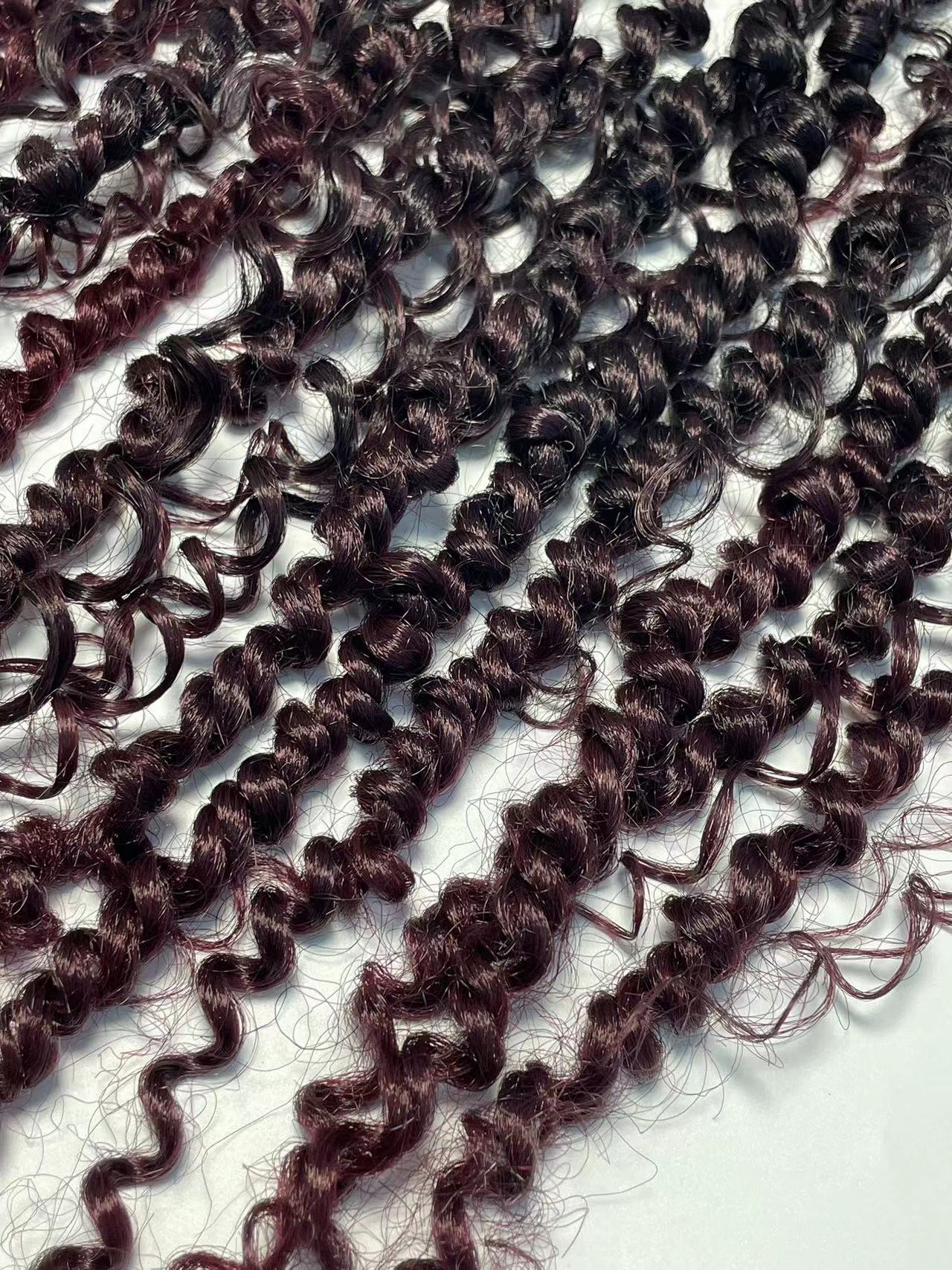 Perucas de fibra química ganchillo pelucas de fibra química extensión de cabello africano trenza sucia 22 pulgadas oruga cabeza explosiva Marley