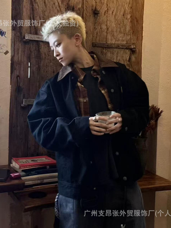 卡哈特风格牛仔外套男女款潮流25新款carhartta复古重磅水洗上衣|undefined