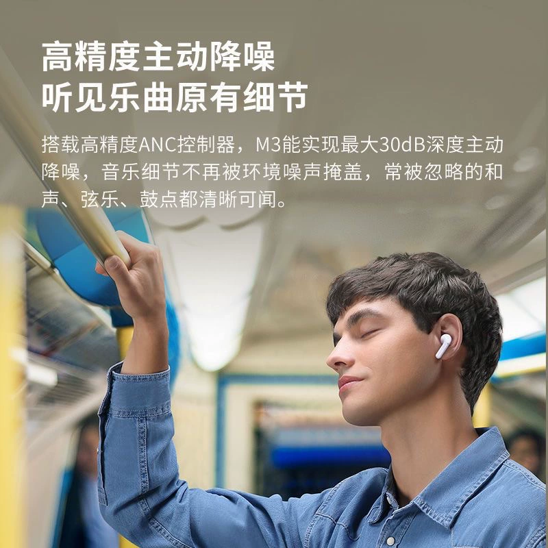 Time-Space Bottle M3 Travel Translation Headphones Bluetooth Headphones Simultaneous Interpretation Active Noise Cancellation Smart Translation Device