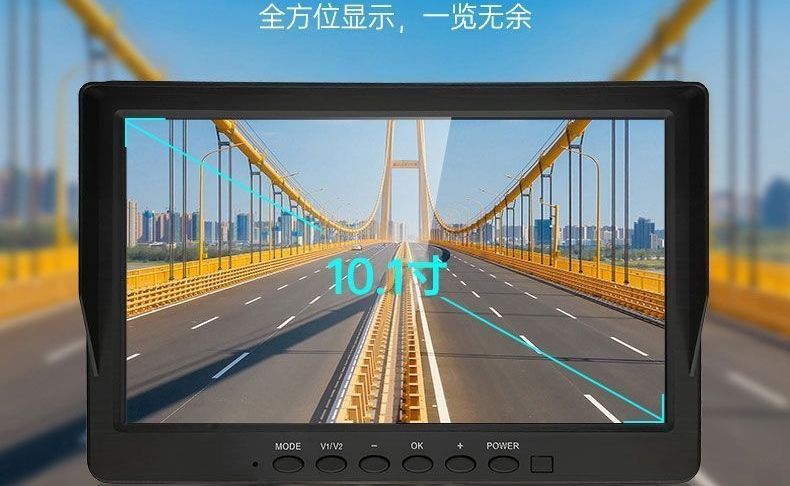 24V semi-trailer front and rear camera recorder with high-definition night vision, 12V dual-camera reversing image integrated device for trucks