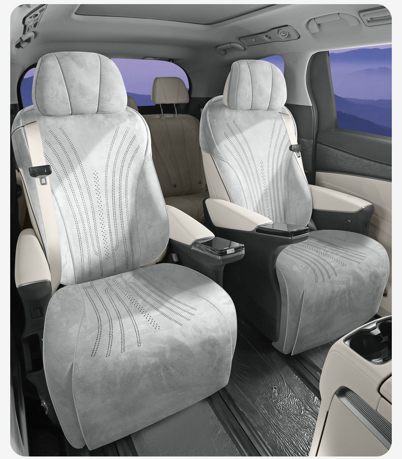 Denza D9 Special Seat Cushion Perforated Rams Half-Pack Breathable Seat Cover Ventilated Saddle Pad Four-Season Universal Seat Cover