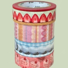 日本mt同款和纸胶带奶油草莓蛋糕手帐打底DIY素材拼贴基础款胶带