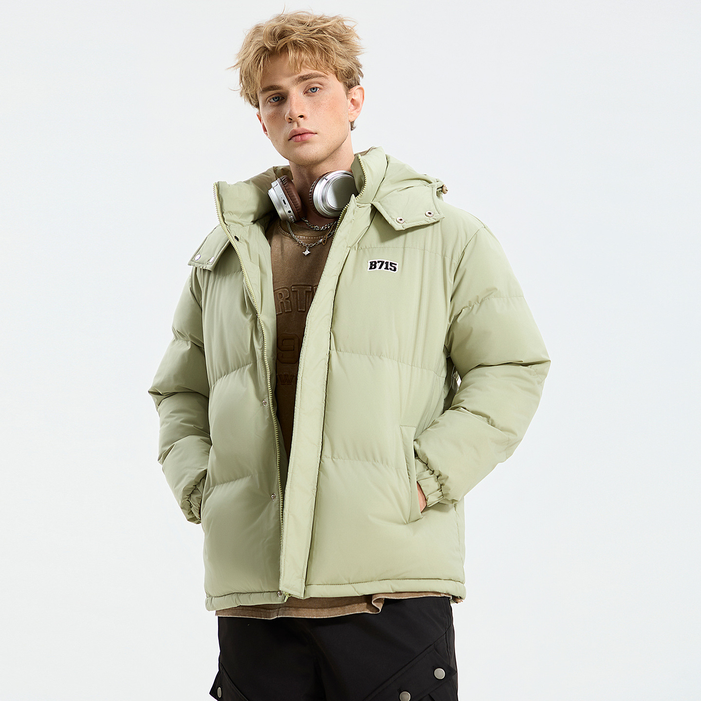 Giacca in cotone con cappuccio tinta unita 2025, giacca invernale in cotone ampia e spessa, cappello staccabile, giacca in cotone e giacca calda_voghion.com