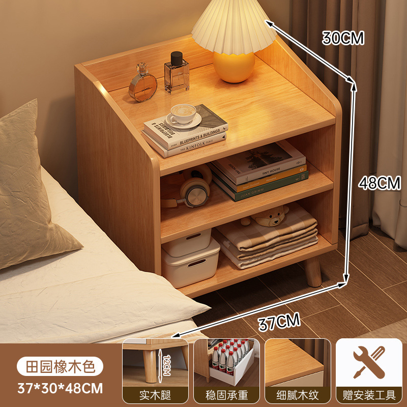 Mesa de cabezal de cama dormitorio pequeño armario de almacenamiento doméstico moderno simple ligero y lujoso alto sentido simple armario de cabezal de cama armario de armario