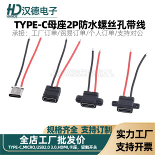 typec 2P��ˮĸ������������ʽUSB C�ӿڹ̶��ݽz���p���늲���
