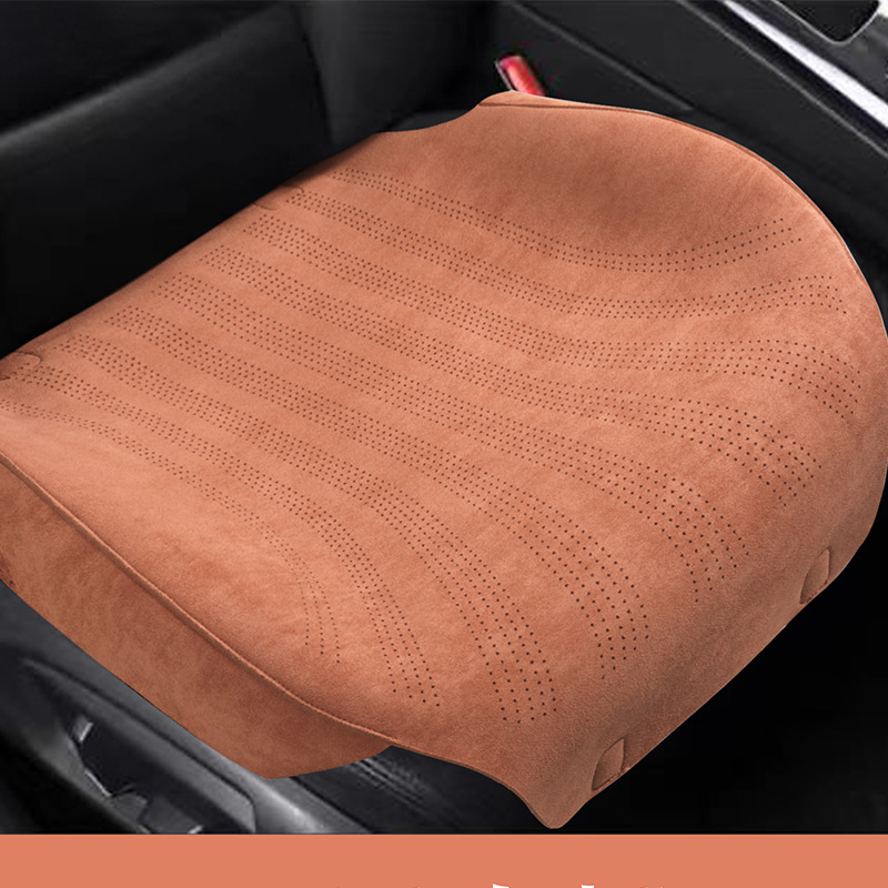 Breathable Three-Piece Set | Universal Seat cushion, seat cover - vitality-orange-square-cushion-2-pieces