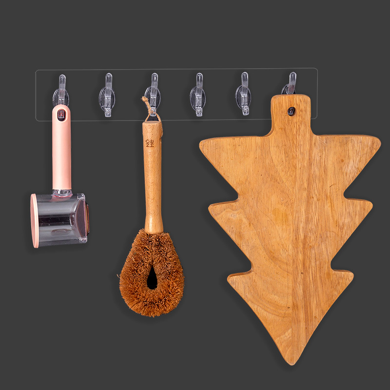 Gancho sin perforaciones adhesivo fuerte colgante de pared gancho de ropa pared del baño percha de ropa inodoro puerta del baño gancho pegajoso trasero