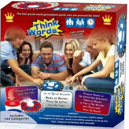 Juego de Mesa de Letras Locas para Niños Plástico Interactivo Educativo