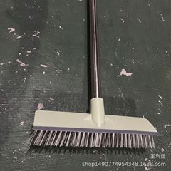 ステンレスポール床ブラシプラスチック床ブラシハード毛プラスチックワイヤーエレベーターブラシ30cmハードブラシ