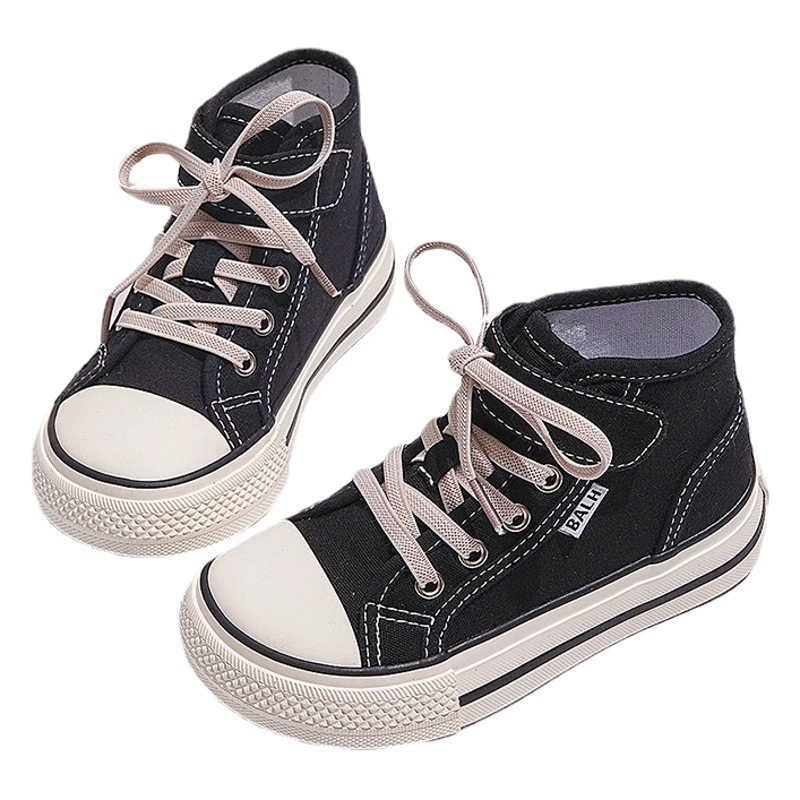 Детские кеды на высокой подошве, повседневные кроссовки для мальчиков, новинка весны 2025, универсальные дышащие тканевые туфли в корейском стиле для девочек, модные