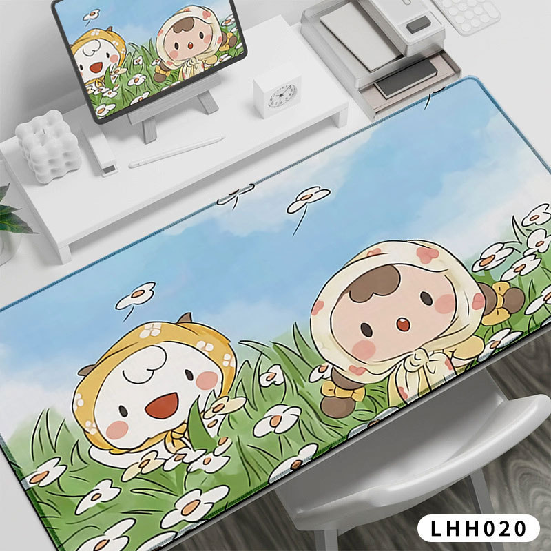 Ins風テーブルマット少女かわいい革の食事マット寮の学生マウスパッド|undefined