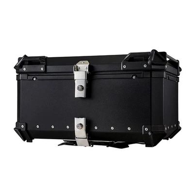 Motorcycle trunk: Exclusively for Motorcycles, Aluminum Alloy - 80l-flat-black