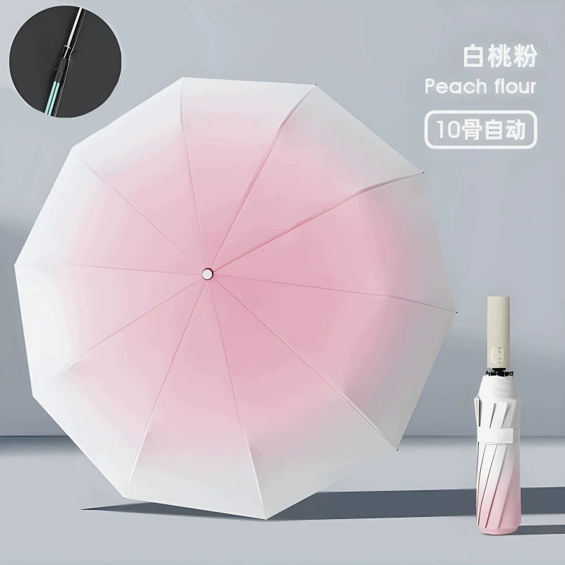 Paraguas personalizados paraguas plegables automáticos grandes para aumentar el refuerzo de paraguas solares para sol y lluvia paraguas al por mayor