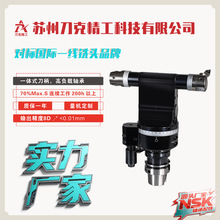 刀克侧铣头DK90-HSK63A-D22-2X-100数控立卧两用双出角度头