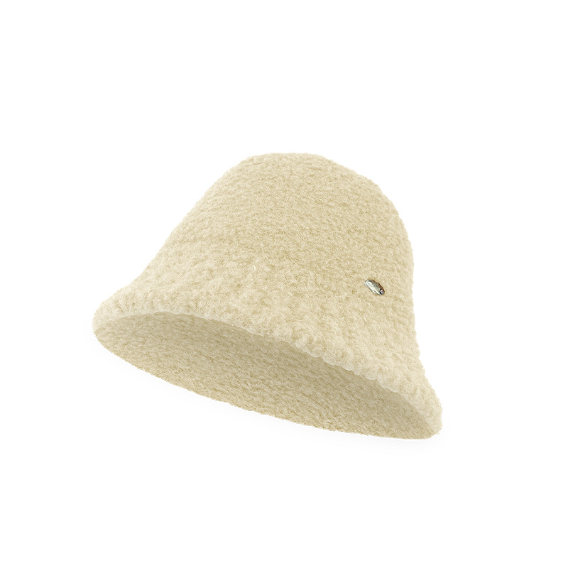 Πλεκτό γυναικείο μάλλινο ψαράδικο h, φθινόπωρο χειμώνα ζεστό και μοντέρνο, που δείχνει το πρόσωπο, μικρός βελούδινος κουβάς_voghion.com