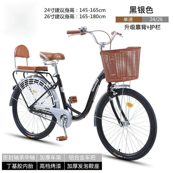 Top version-single-speed (black silver) back+guardrail