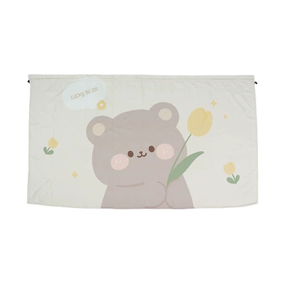 Hanging Interior Partition Curtain Tulip Cub Car Heat Insulation Sun Protection Curtain General Motors Curtain Privacy Curtain (Car curtains) - tulip-bear-curtain