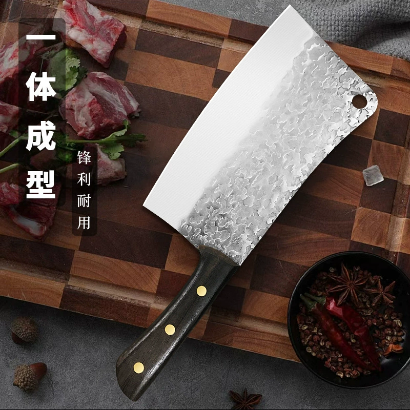 Кованый вручную нож из нержавеющей стали для кухни домашний нож для костей, утолщённый острый нож для резки костей, коммерческий поварской нож
