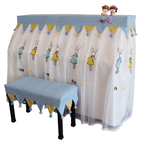 BG54 piano cover new European style full cover modern simple piano stool cover dust cover cover cloth piano cover