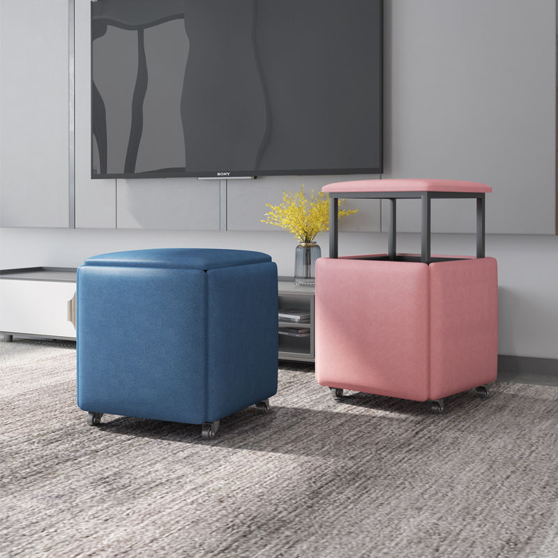 Rubik's cube sofa stool five-in-one low stool home square shoe changing stool internet celebrity living room super storage multi-functional deformation
