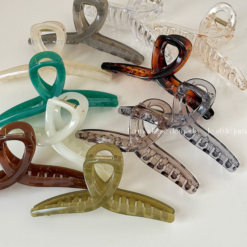 14cm Oversized Hair Clip Plastic Cross Hanger Hair Clip High-grade Female Shark Clip Hair Accessories Headwear