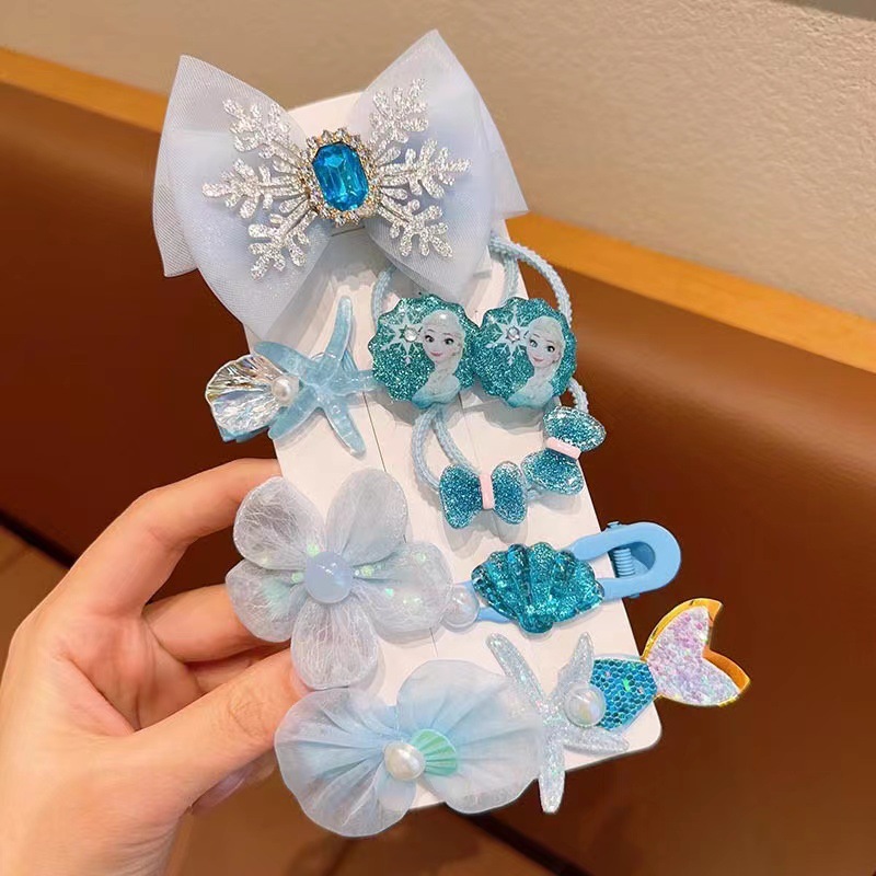 Nueva princesa Aisha clip de pelo para niños clip de pelo helado y nieve clips de pelo para niñas princesa viento lindos joyas para el pelo