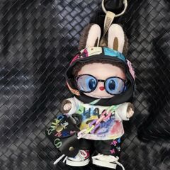 17cm娃衣labubu衣服布布娃衣一二三代高定彩绘套装站姿坐坐派对