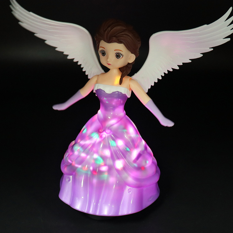 Nuevo producto eléctrico baile princesa música iluminación universal baile deslumbrante princesa niño rompecabezas niña juguete regalo