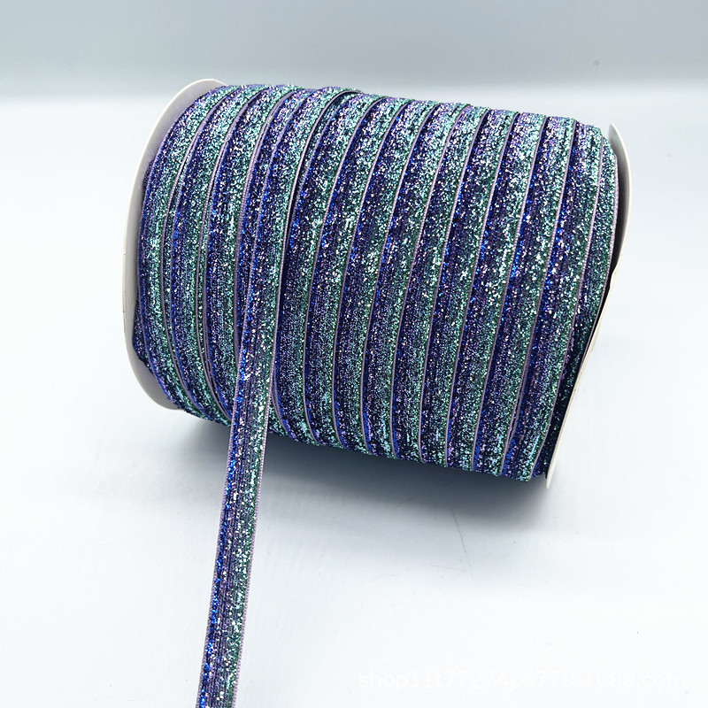 Fabricantes al por mayor 1CM hechos a mano embalaje de regalos de cinta de lana unilateral cinta de cebolla cinta de terciopelo decoración DIY